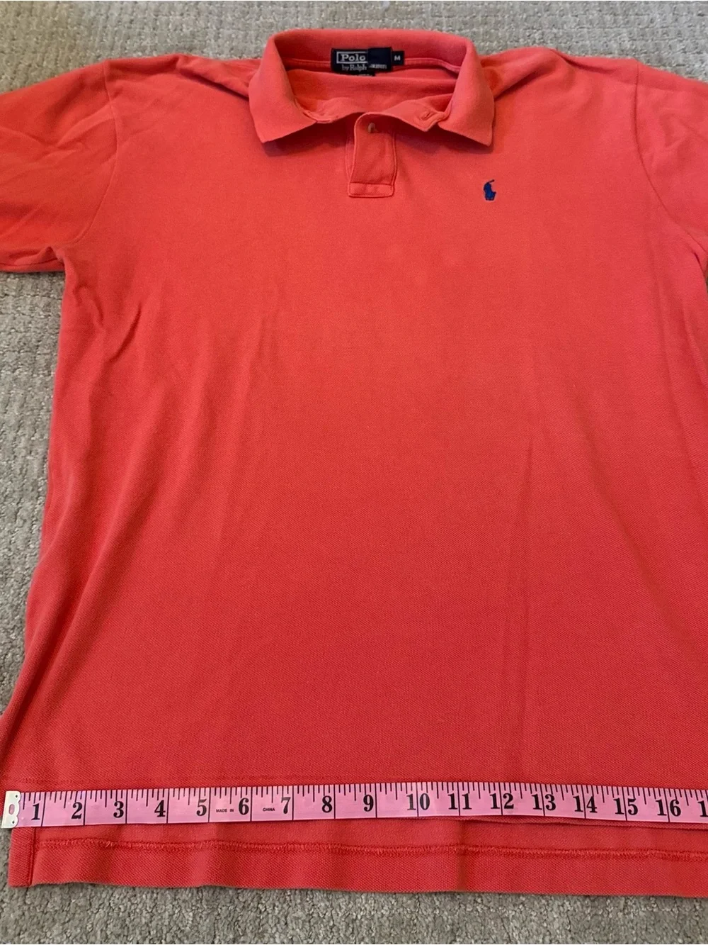 Polo by Ralph Lauren Coral Polo Shirt with Navy Pony